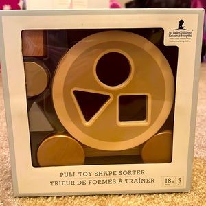 Pottery Barn Kids Pull Toy Shape Sorter-BRAND NEW never opened!
